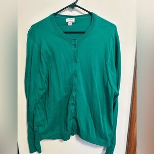 J.Crew Classic Cardigan – Emerald Green – Women’s 2X – EUC